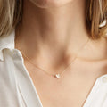 New Style Gold Plated Love Custom Laser Engraving Heart Jewelry Pendant Initial Necklace for Women