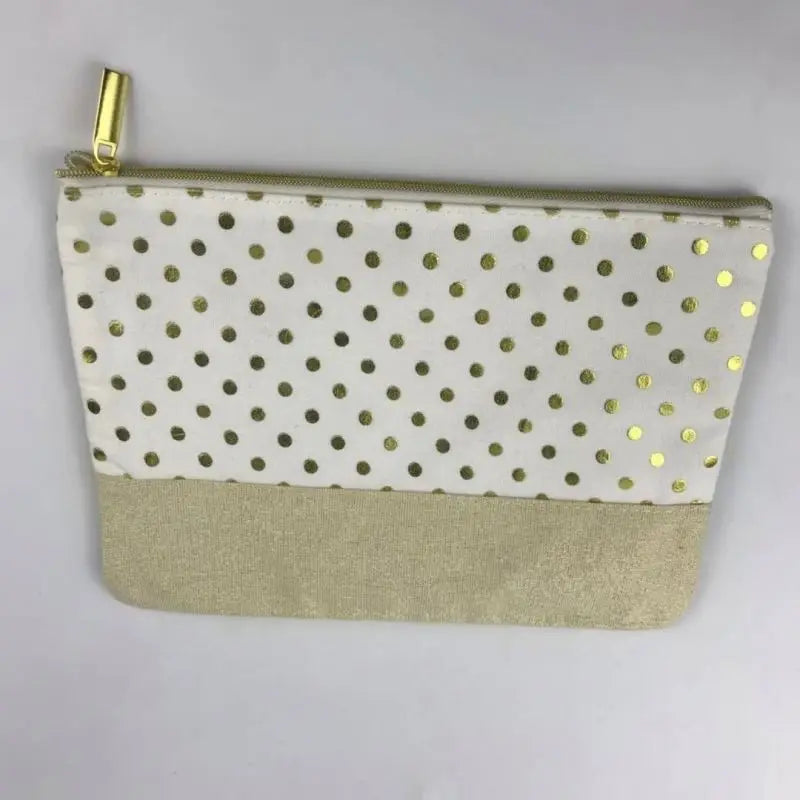 New Design Cotton Pouch Zipper Cosmetic Bags or Pouches Eco Friendly Custom Oem Makeup Bag Vanity Case