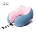 WJ-278 Memory Foam U-Shape Kids Adults Travel Headrest Pillow Car Seat Cushion Neck Support Restraint Sleep Comfortable Journey