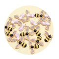 Cute Bee Decor Accessory Pendants Metal Bead  Kawaii Decor Bead  for Kids Girls Jewelry Making