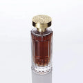 Luxury Perfume Bottles 100ml New Design Cylinder Glass Bottle With Vertical Stripes Perfume Bottle With Zinc Alloy Cap