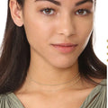 Joolim Jewelry Gold Plated Double-layer Beads Choker Necklace Stainless Steel Jewelry Wholesale