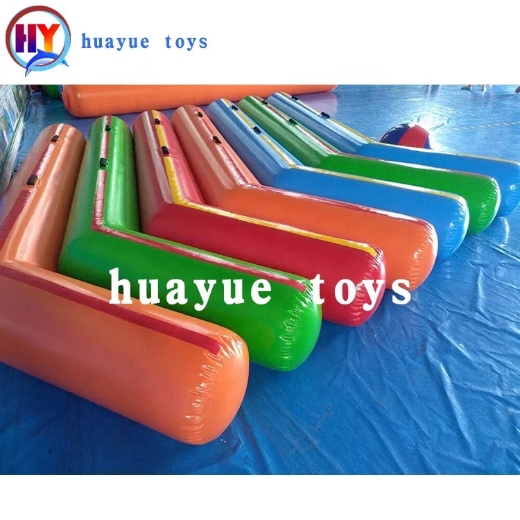 Interactive Sport Game Giant Inflatable Ice Hockey Sitcks and Ball / Hockey Games for Team Building Games