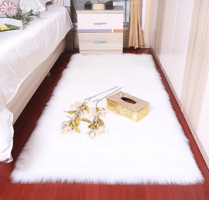 Modern Long Pile Fluffy Velvet Carpet Faux Fur Soft Sheepskin Rugs and Carpets