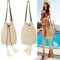 Straw Plaited Tassels Bag Beach Bag Hand-woven Straw Paper Rope Bag