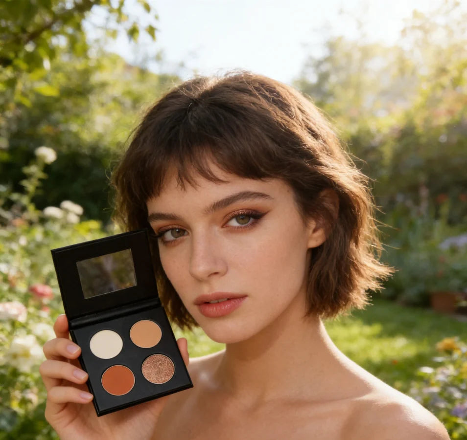 Cosmetics Supplier 4 Color Eye Shadow Makeup Private Label DIY Single Eyeshadow Palette
