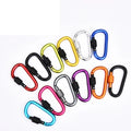 Camping Outdoor Carabiner Aluminum Quick Link Locking karabiner Hanging Hook Buckle With Nut