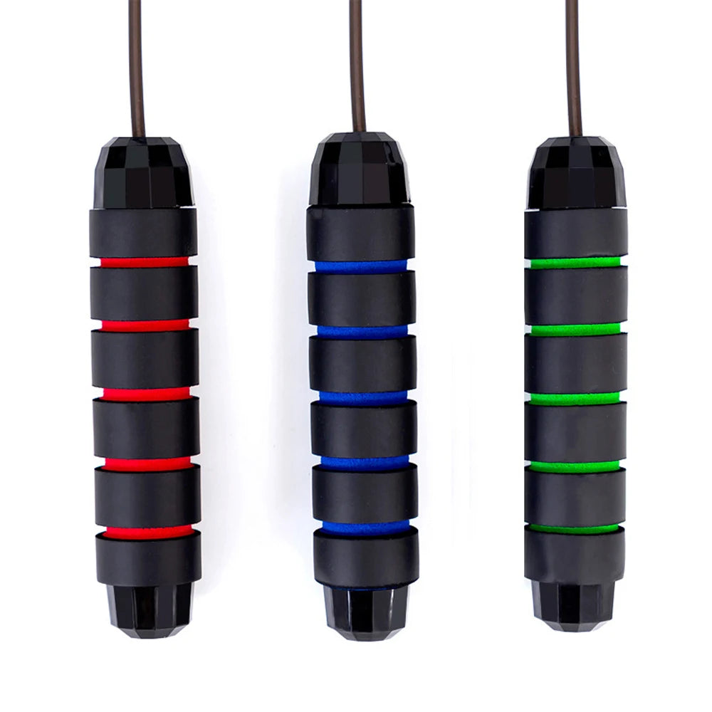 Customizable Heavy Steel Cable PVC Weighted Jump Rope for Gym Workout Training Adjustable Speed Home Exercise Skipping Rope