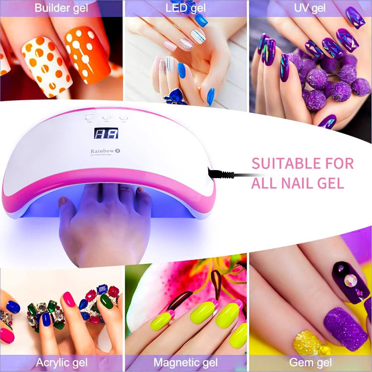 GRS 100% Recycle Beauty Personal Care Nail 36W Led Uv Smart Lamp Timing Function nail lamp Nail Equipments