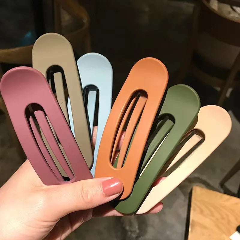 Hairpin Simple Clip Bangs Headdress Macaron Girl Hair Accessories  Solid Color Hair Claws Ladies Hairgrip Headwear