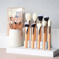 BEILI Beauty Luxury Professional Pink and Rose Gold Makeup Brushes Set Natural Goat Hair Custom Private Label Make up Brushes