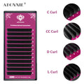 Abonnie j B C Cc D Curl 0.02 0.03 0.05 0.07 Individual Eyelash Extensions Soft Silk Dark Fluffy Full Matte Lash Extensions