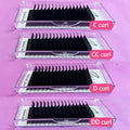 Private Label Soft Fluffy Korean Pbt Silk Lash .05 0.07 C D Mix Length Classic Lash Easy Fan Eyelash Extensions Supplies
