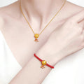 Dubai Gold Ponyo Fish Suit Koi Bracelet Brass Plated 14K Gold Small Goldfish Ji Yusheng Has You Necklace