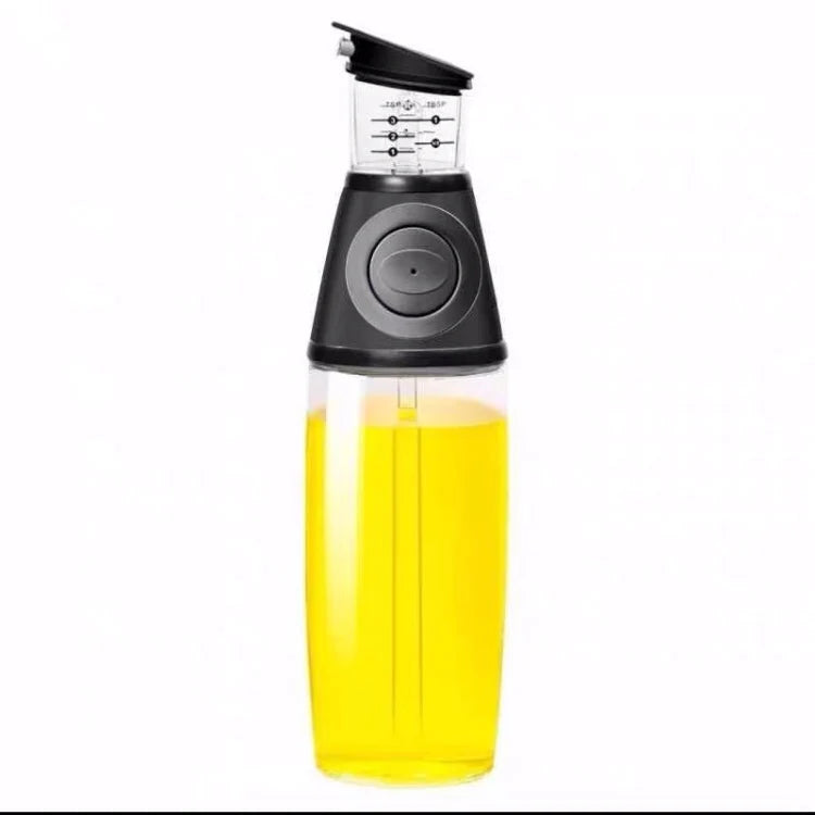 500ml Creative Kitchen Supplies Leakproof Metering Glass Seasoning Bottle Cooking Oil Soy Sauce Vinegar Food Storage Container