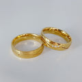 Western Brazilian Fashion 18k Gold Plated Stainless Steel Promise Couples Wedding Rings Sets for Girls Bague Anillos Eheringe