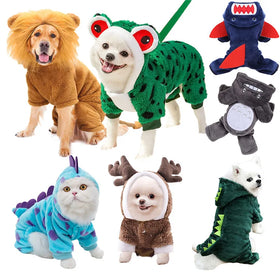 Designer Cotton Dog Puppy Solid Winter/Spring Cartoon Hoodie Eco-Friendly Coat
