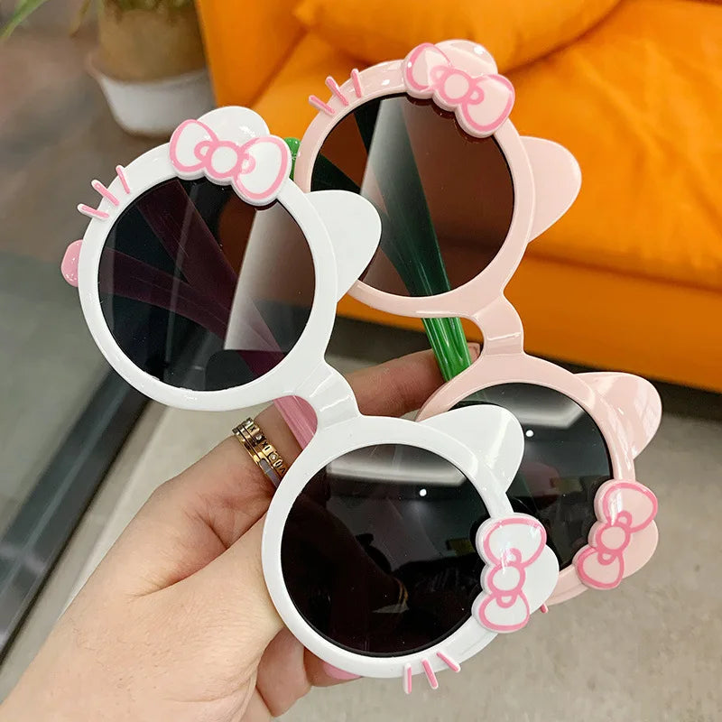 High End Sunglasses for Kids Cute Cartoon Sun Glasses Beach Sunglasses Cute Cartoon Cat Frame Sunglasses