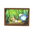 Customize 3D Night Light Creatives Led Art Frame Lamp Picture Frame Totoroes Style Luminous Wood Frame Painting Lamp