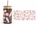 Custom 24oz 12oz UV DTF Cup Wrap Transfers Custom UV DTF Glass Can Wrap Transfer Custom UVDTF Cup Wraps for Transfer Printing
