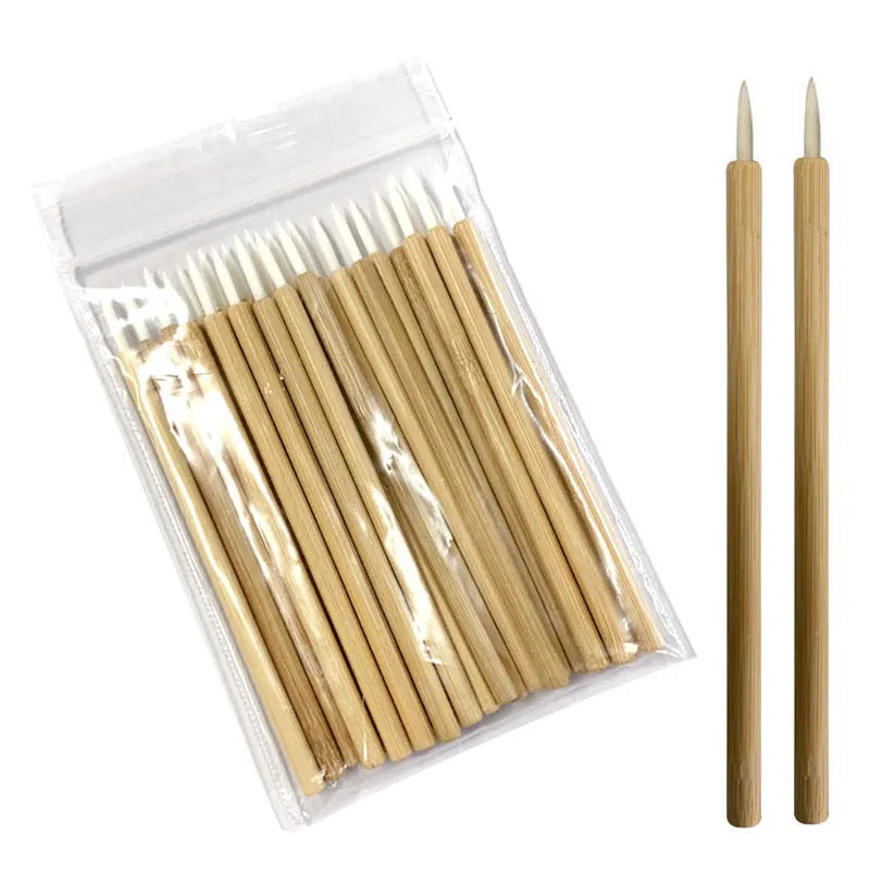 Factory Disposable Liner Brushes Bamboo Thin Eyeliner Brush