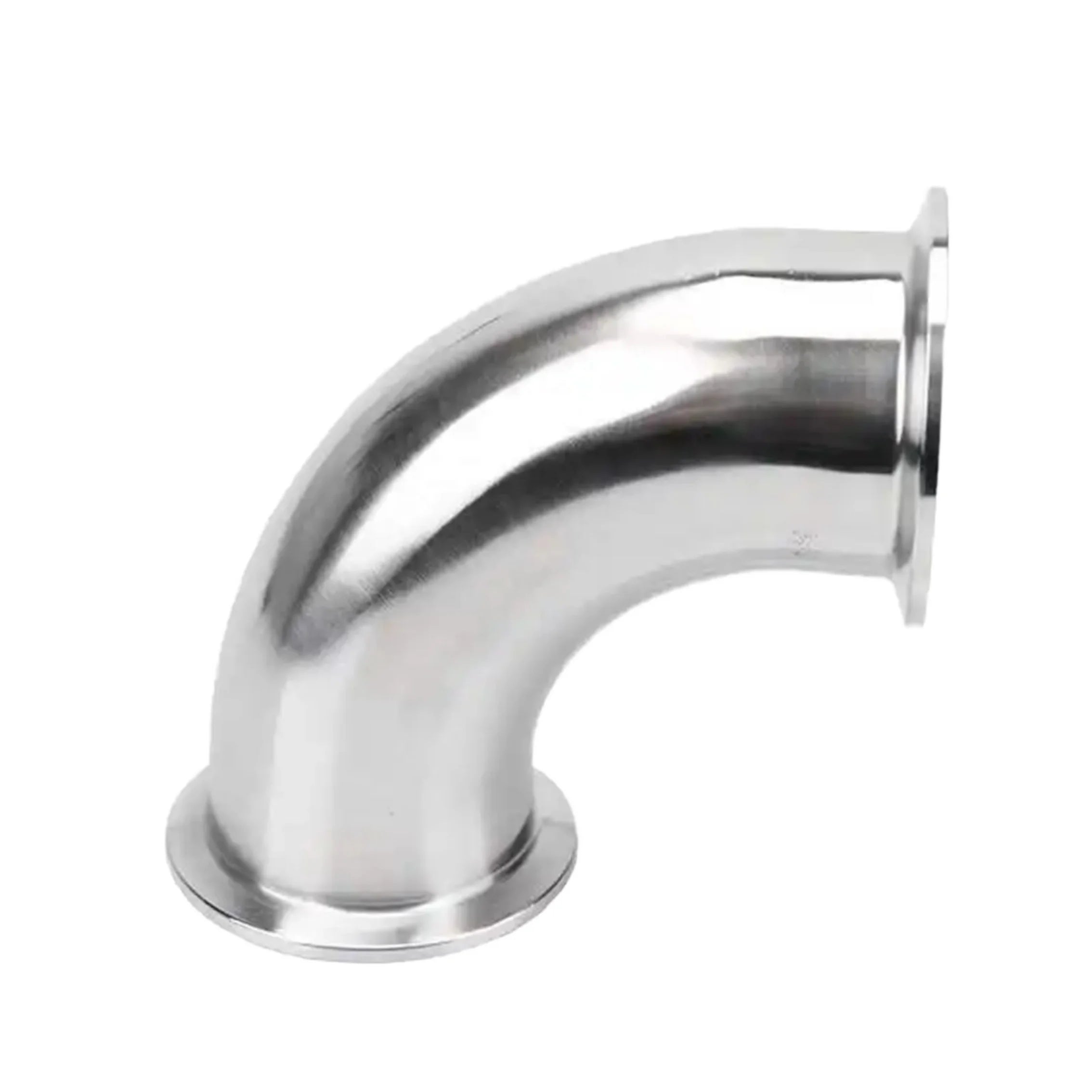 19mm-102mm 90 Degree Stainless Steel 304 Bend Pipe Flange connection Elbow