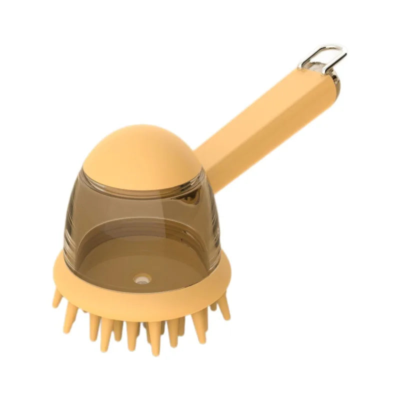 Handheld Pet Bath Brush for Cats and Dogs Massage Shower Brush Grooming Cleaning Tool Shampoo Dispenser Cat Bathing Brushes