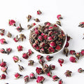 Pure Natural Dried Golden Edge Rose Flower Buds Dried Rose Bud Dried Rose Flowers for Decoration Candle Soap Crafts