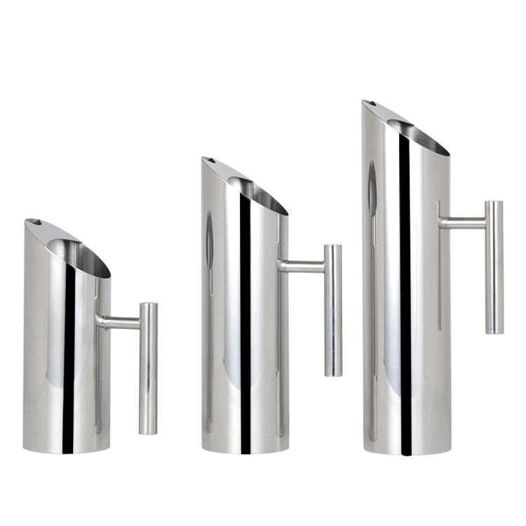Custom Disposable Slanted Mouth Metal Bottle Stainless Steel Glass Gallon Insulated Water Jug Dispenser Set