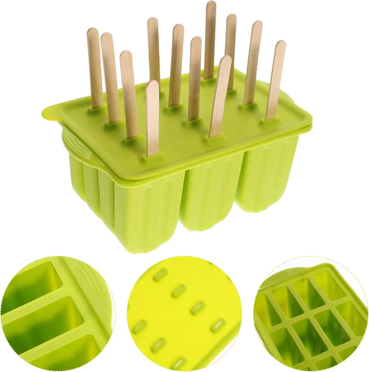 Molds for Kids Ice Cream Molds Popsicle Holder Silicon Popsicle Mould Ice Cream Maker Silicone Freezer Molds