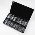 Private Label Custom Clear Nail Tips Full Cover Round China Wholesale Artificial Fingernails Nail Tips 560 Pcs With Box