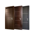 Security Durable Interior Waterproof WPC Door Interior Prehung Composite Material Flush Doors