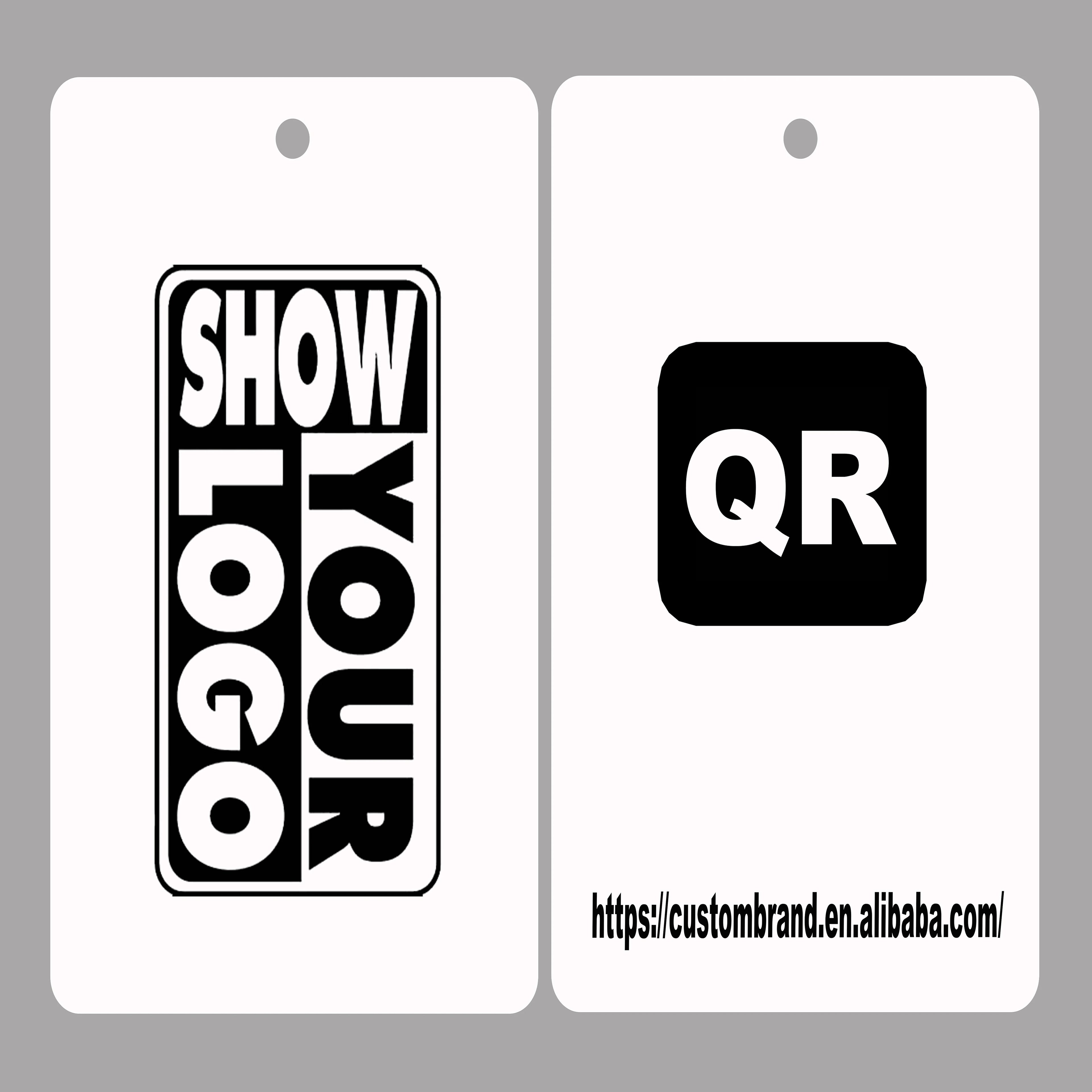 500pcs Minimum High Quality Custom Hang Tags 300g Recycled Paper for Garment Bags & Shoes Custom Logo/Design & Size