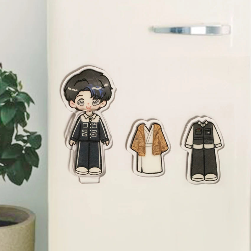 Best-Selling Custom Large Animal Cartoon Shape Magnetic Sticker Multi-piece Set for Refrigerator Decoration