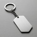 Wholesale Personalized Key Rings Stainless Steel Blank Key Chain Custom Logo Metal Tag Keychain Accessories