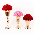 Wholesale Preserved Golden Rose Flower Vase Home Decor Forever Rose Decorations for Home
