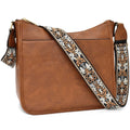 Vintage Leather Crossbody Bags for Women 2025 OEM Customizable Shoulder Handbags with Wide Shoulder Strap