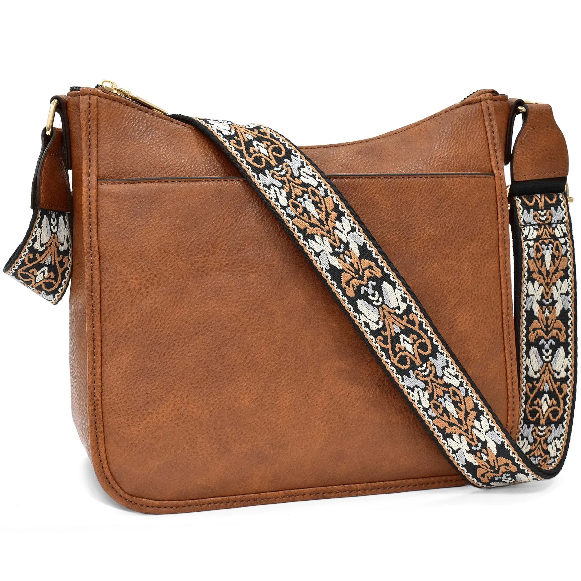 Vintage Leather Crossbody Bags for Women 2025 OEM Customizable Shoulder Handbags with Wide Shoulder Strap