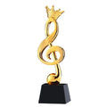 Custom Resin Music Award Trophy Metal Crystal Microphone Trophy for Events Gifts