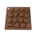 Wholesale Hot Sale OEM Wholesale 14 Cavity Food Grade 3D Square Flower Shape Cartoon Cake Molds Silicone Baking Molds Kids