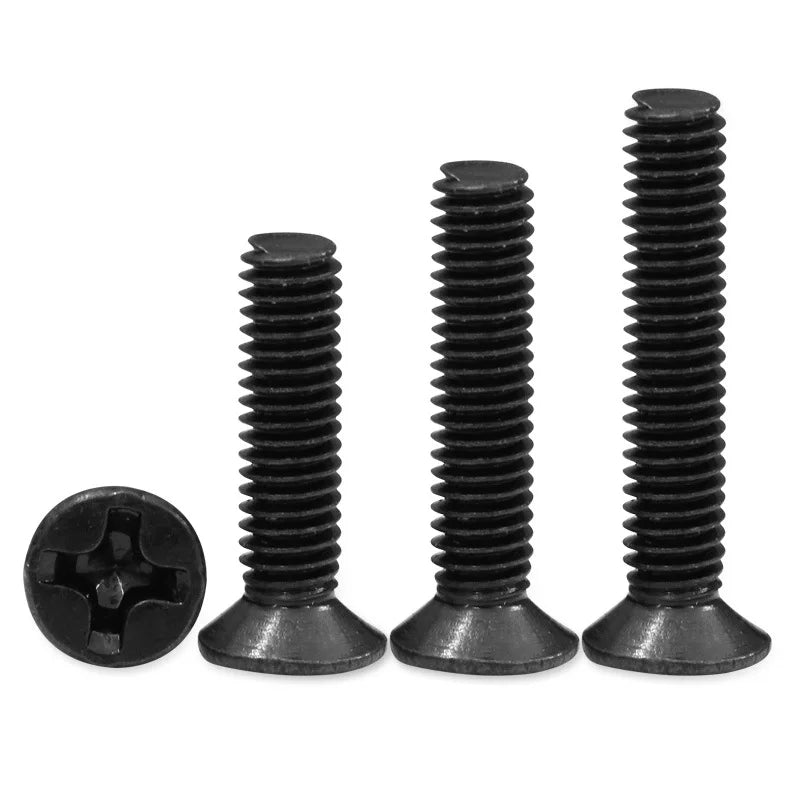 DIN 965 Flat Head Machine Screws Carbon steel Stainless steel