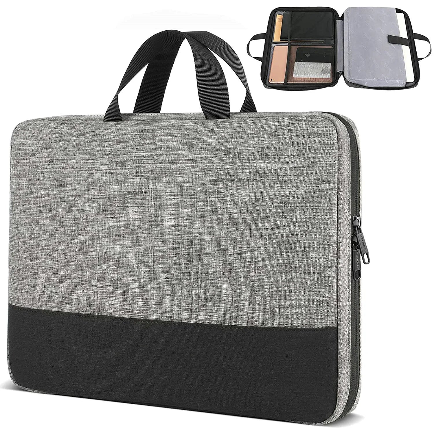 15.6" Inches Cool Portable Carrying Case Computer Durable Shoulder Bag for Men Women UK Slim Laptop Briefcase Business Bag