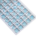Pointed Bottom Mocha Lake Blue Nail Art Rhinestone Glass Crystal Diamond DIY 3D Manicure Decoration Accessories Stone