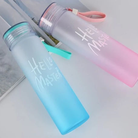 4 Colors Plastic Outdoor Bottle Cup Custom Logo Portable Simple Design Bottle