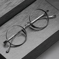 10518 Patchwork Round Clear Lens Unisex Designer Optical Reading Eyeglass Frames