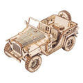 CPC Certificated Robotime Rokr Assemble Educational Toys MC701 Army Field Car Model 3D Wooden Puzzles for Drop Shipping