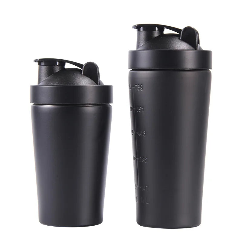Stainless Steel Custom Logo Single Wall  Hot and Cold Sipper Stainless Steel Blender Protein Shaker Bottle