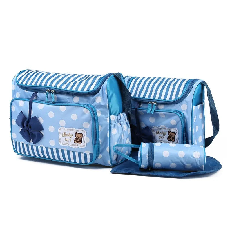 New Design Baby Mummy Travel Shoulder Nappy Bag Mummy Storage 3 in 1basket Diaper Organizer Tote Bag