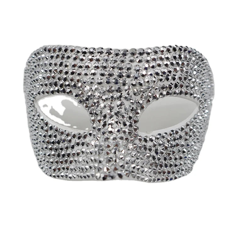 HLC Party Mask Manufacturer ODM Bling Diamond Inlaid Carnival Masquerade Ball Mask New Sparkly Rhinestone Eye Masks for Couple