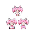 Chibiusa Anime Cute Girl Stickers Creative Car Sticker Notebook Waterproof Decal Wall Decor Kawaii Lenticular Stickers